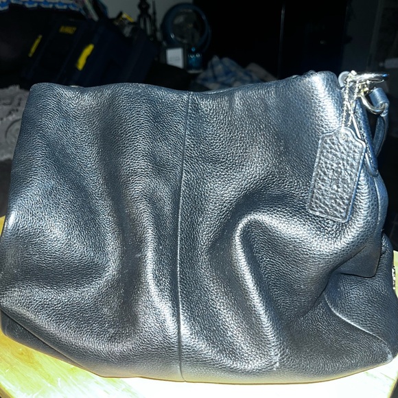 Coach Black Leather Edie Shoulder Bag - Picture 1 of 8